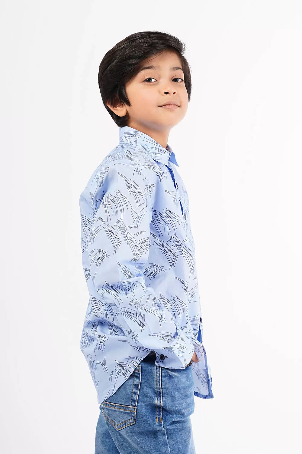 Boy's Long Sleeves Casual Shirt