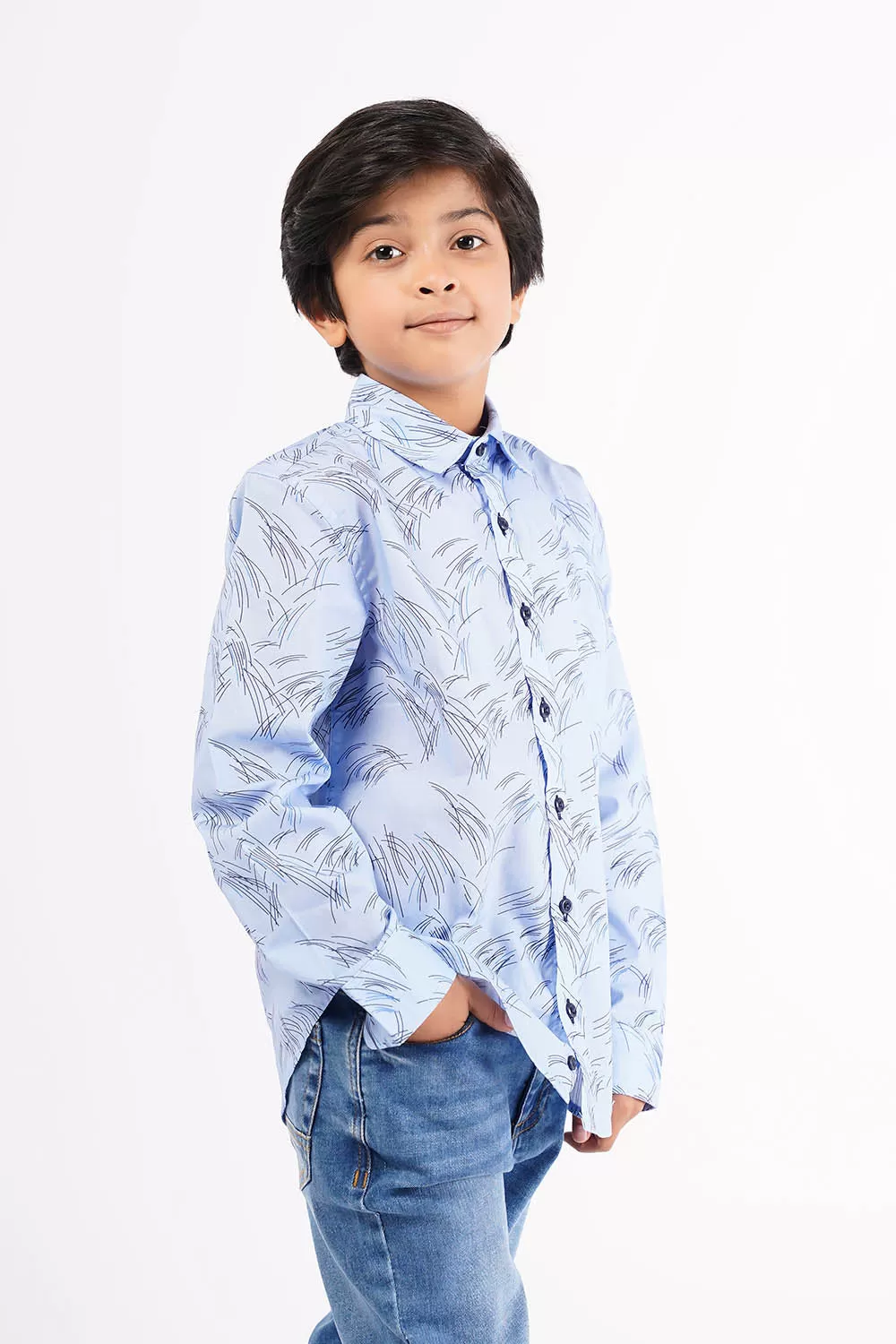 Boy's Long Sleeves Casual Shirt