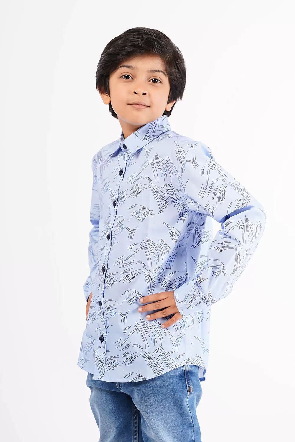 Boy's Long Sleeves Casual Shirt