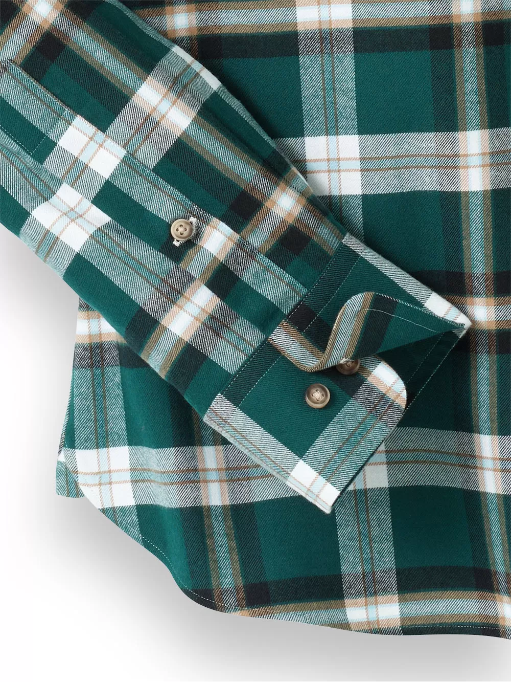 Brushed Twill Plaid Casual Shirt