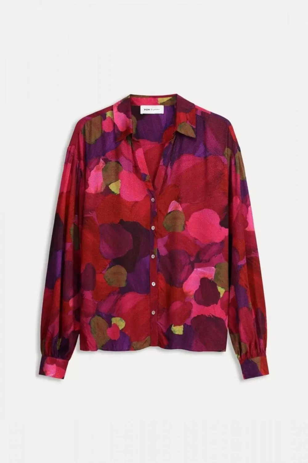 Brushwork Fiery Blouse | Pink