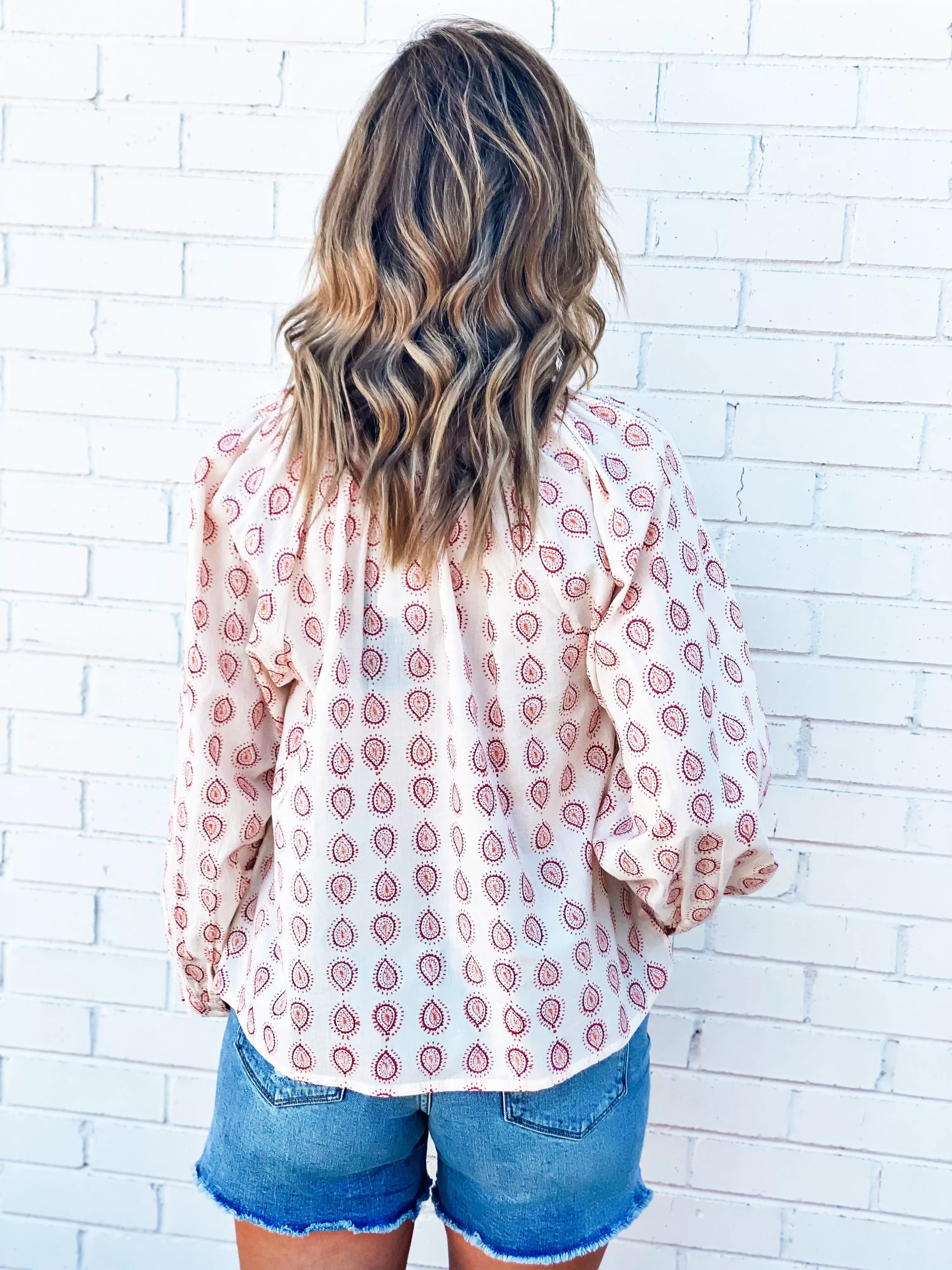 Bungalow Serena Top - Sierra Print