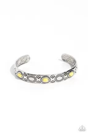 Cactus Canopy Yellow Bracelet - Paparazzi Accessories