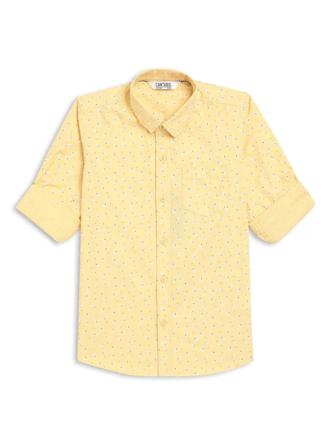 Cantabil Boys Mustard Casual Shirt