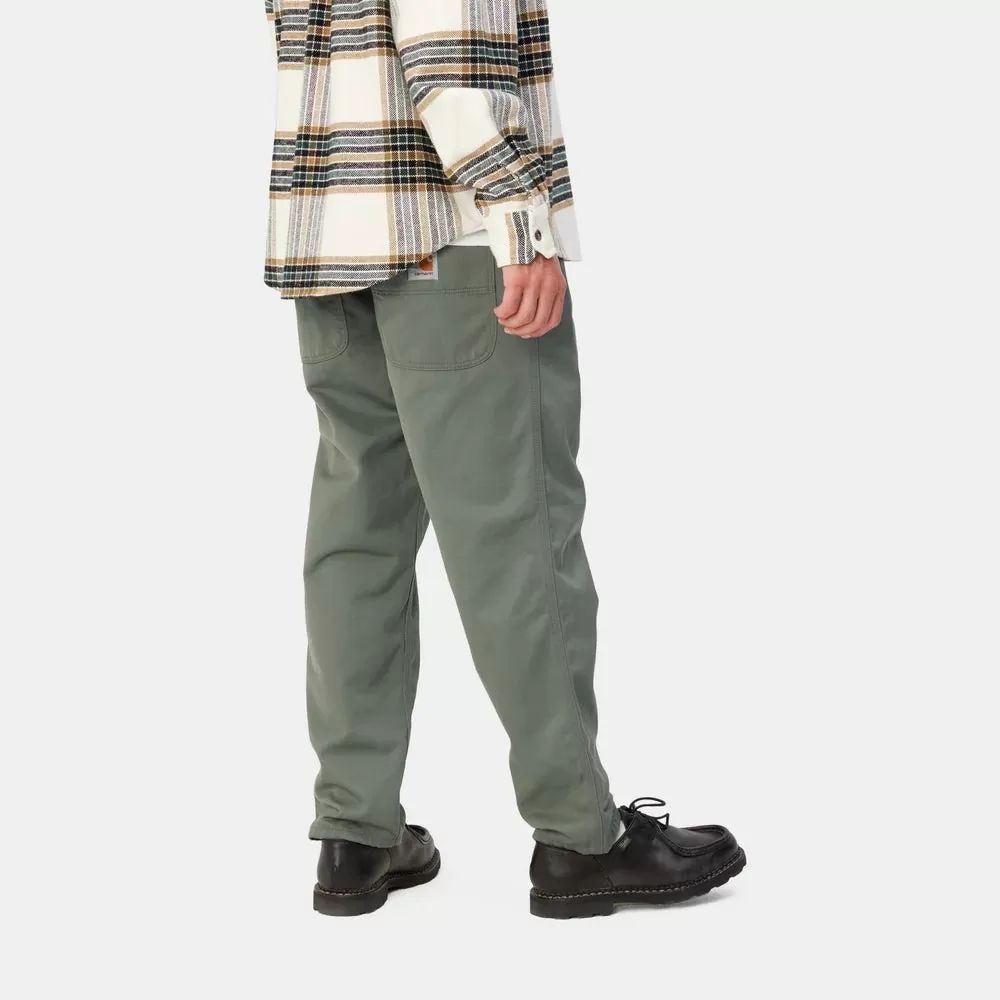 Carhartt Abbott Pant Smoke Green Rinsed