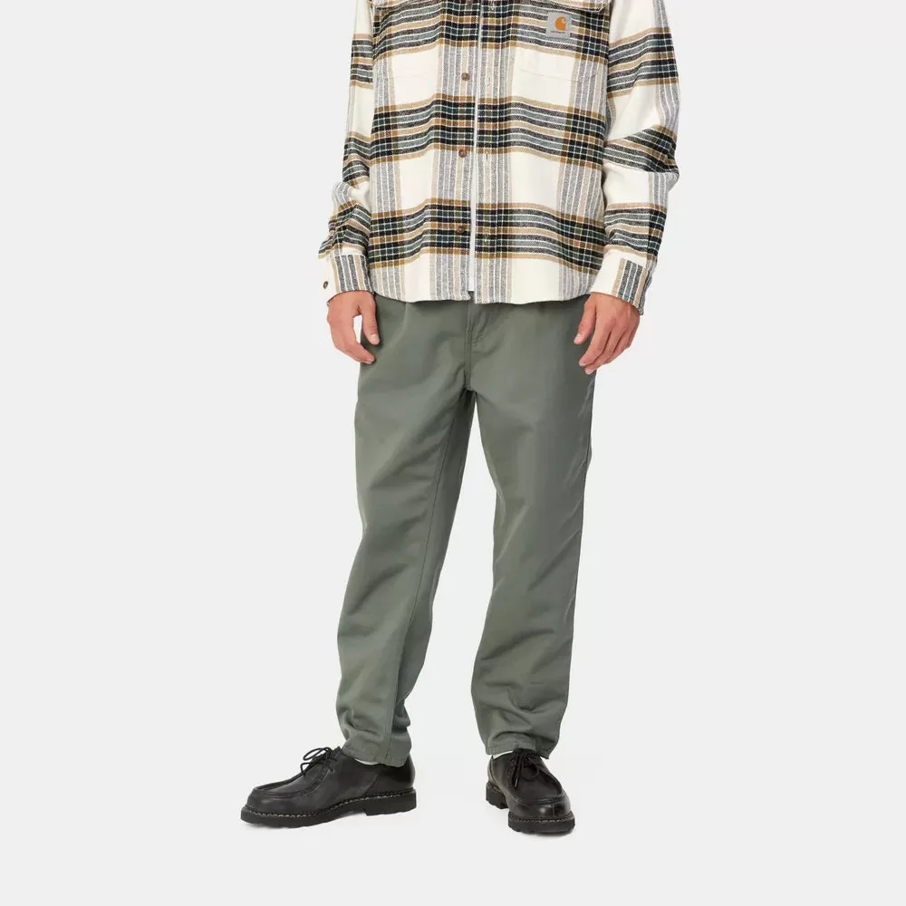 Carhartt Abbott Pant Smoke Green Rinsed