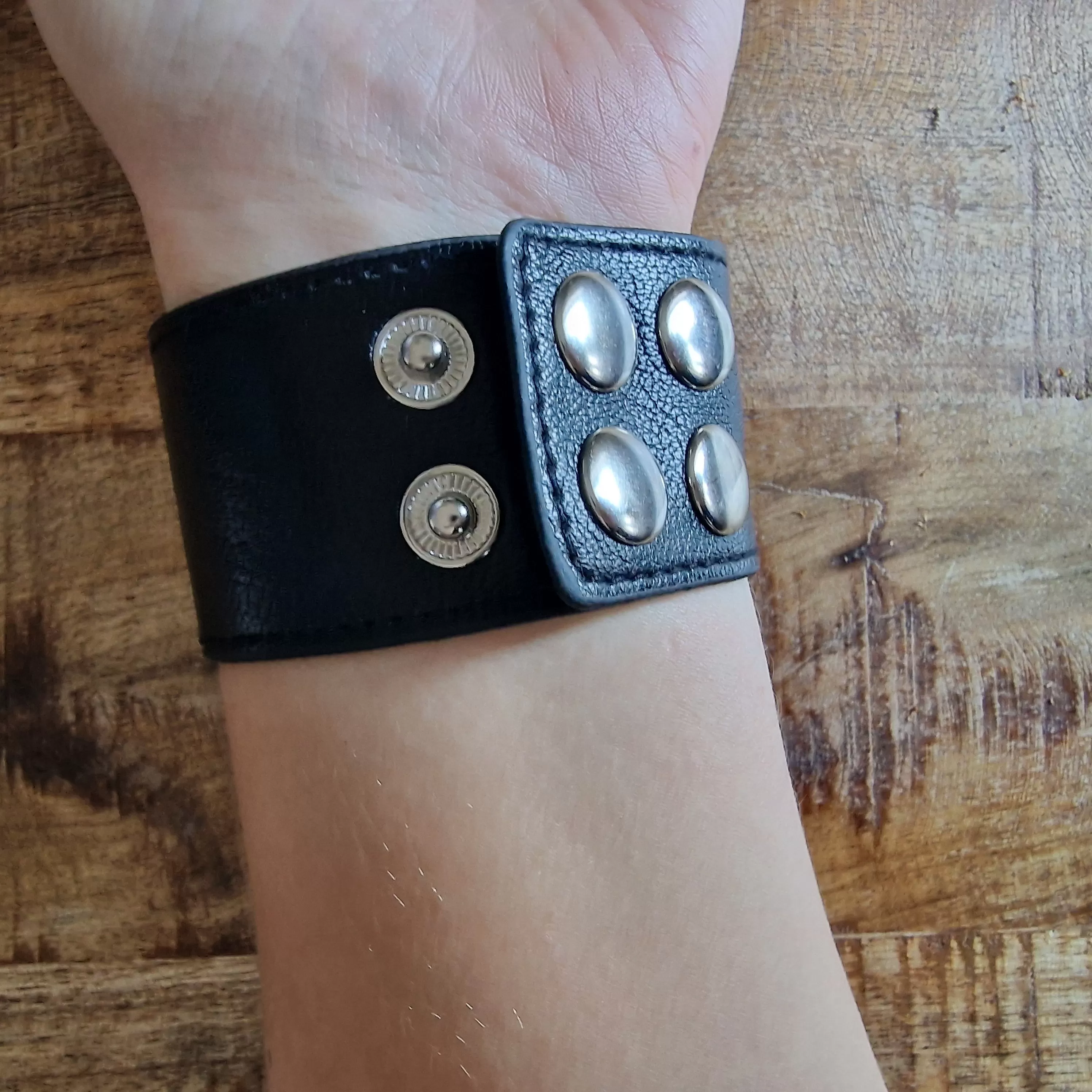 Casual Minimal Goth Geometry Bracelet