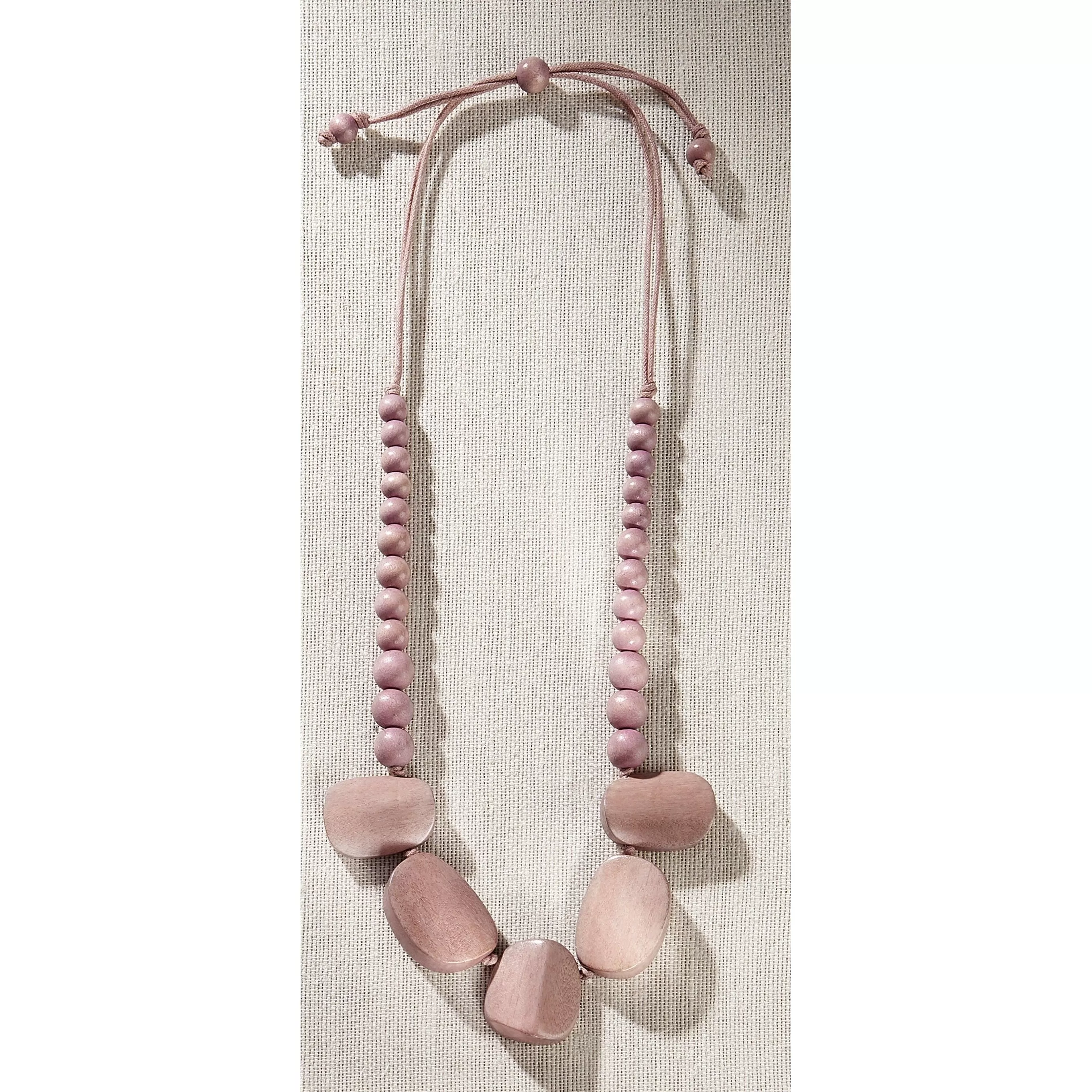 Charlie Paige Wooden Necklace - Chunky Blocks