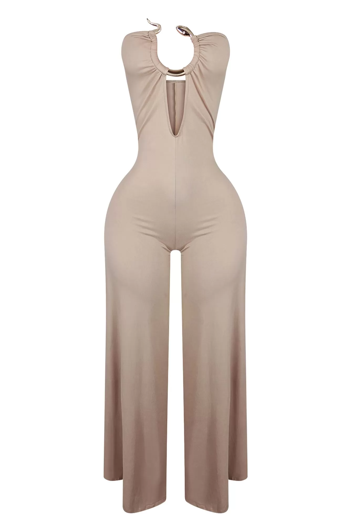 Charmer Strapless Snake Jumpsuit