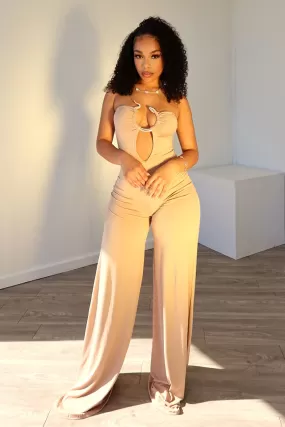 Charmer Strapless Snake Jumpsuit