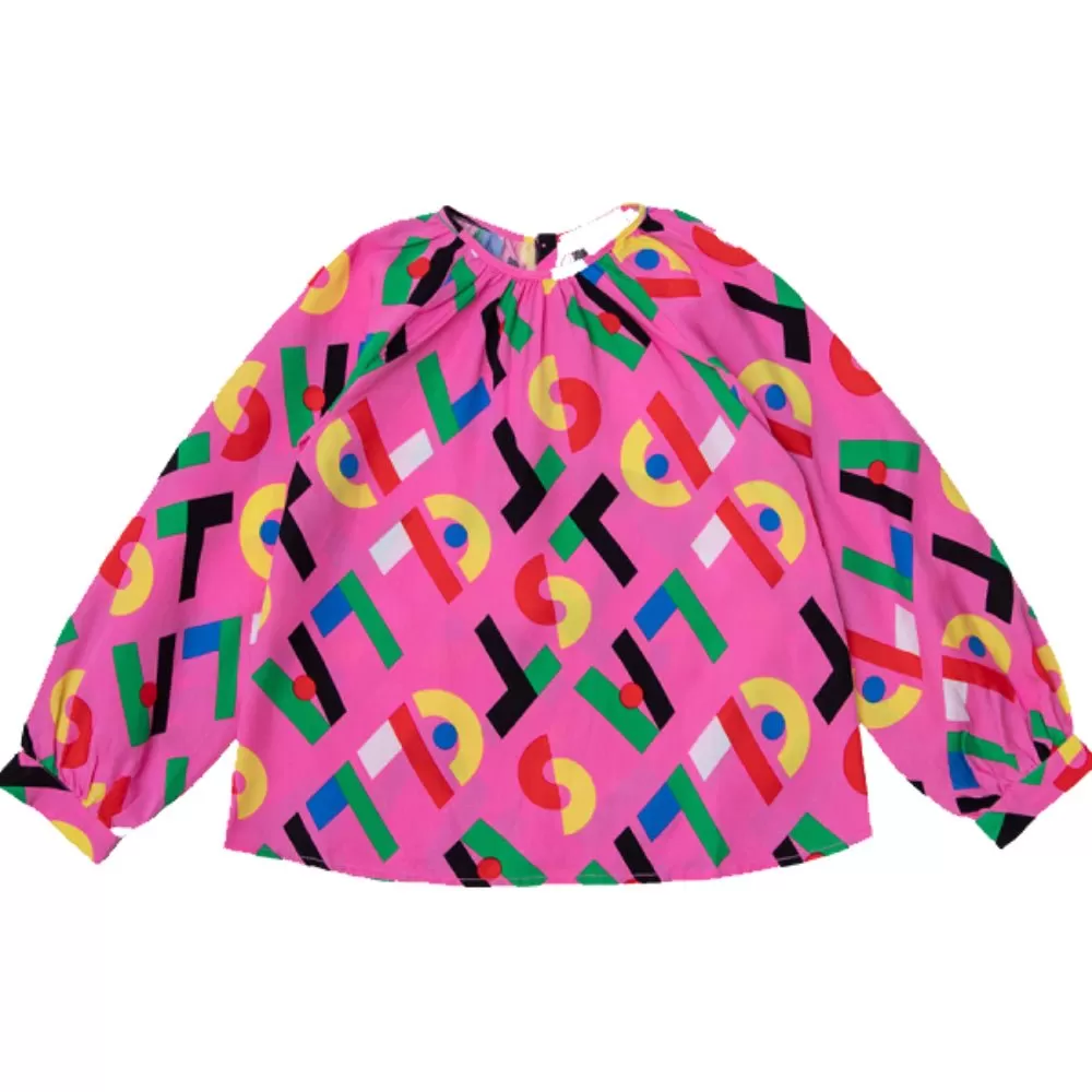 Colorful Logo Blouse