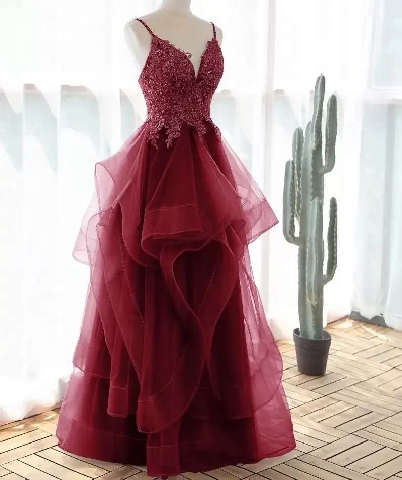 Cora Elegant Spaghetti Strap Prom Dress