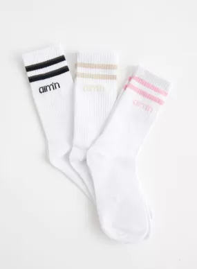 Cotton Candy Aim High Socks 3-pack