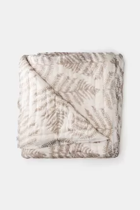 Cotton Hand-stitched Quilt in Fern