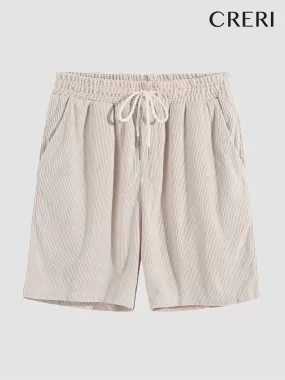 CRERI Corduroy Drawstring Shorts