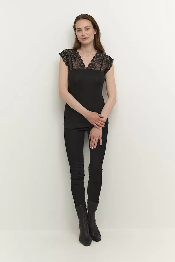 Culture - Poppy Lace Top - Black