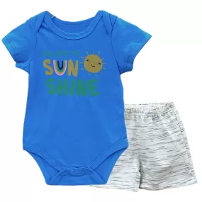 Cute Koala 2 Pc Bodysuit And Shorts Set - Sunshine