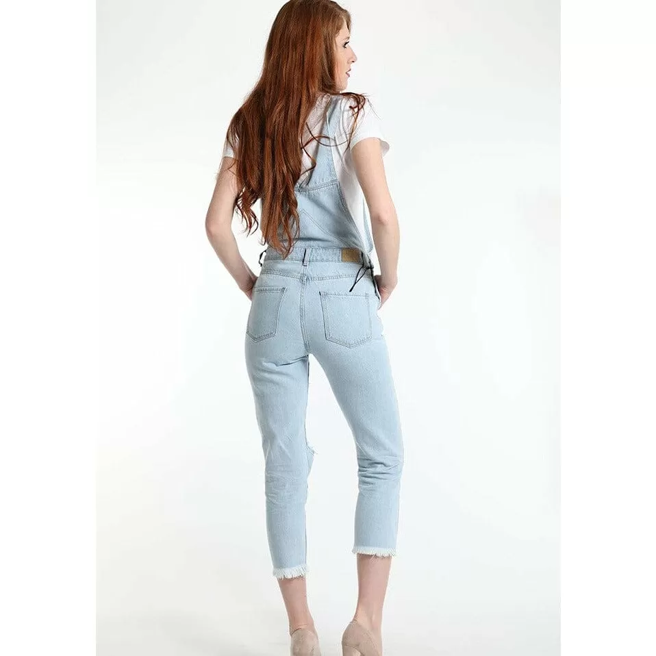 Damen Overall Hose Denim