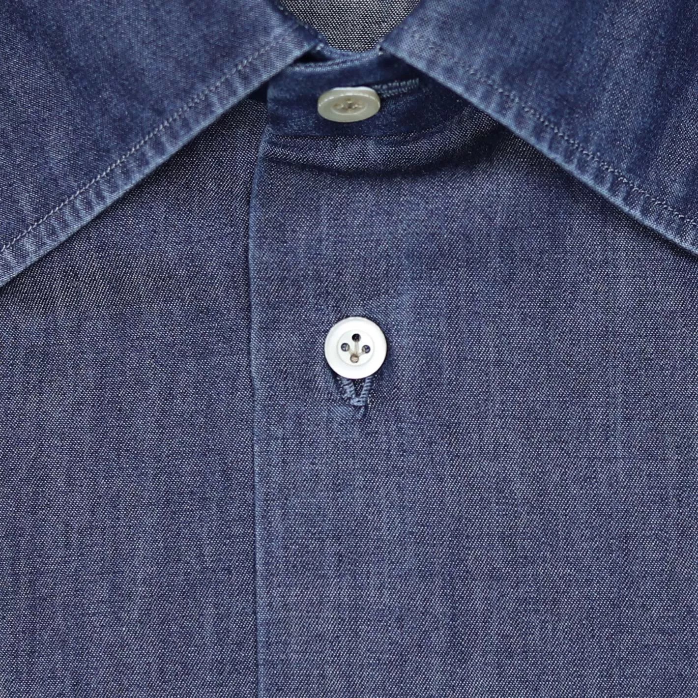 Dark Blue Denim Casual Shirt