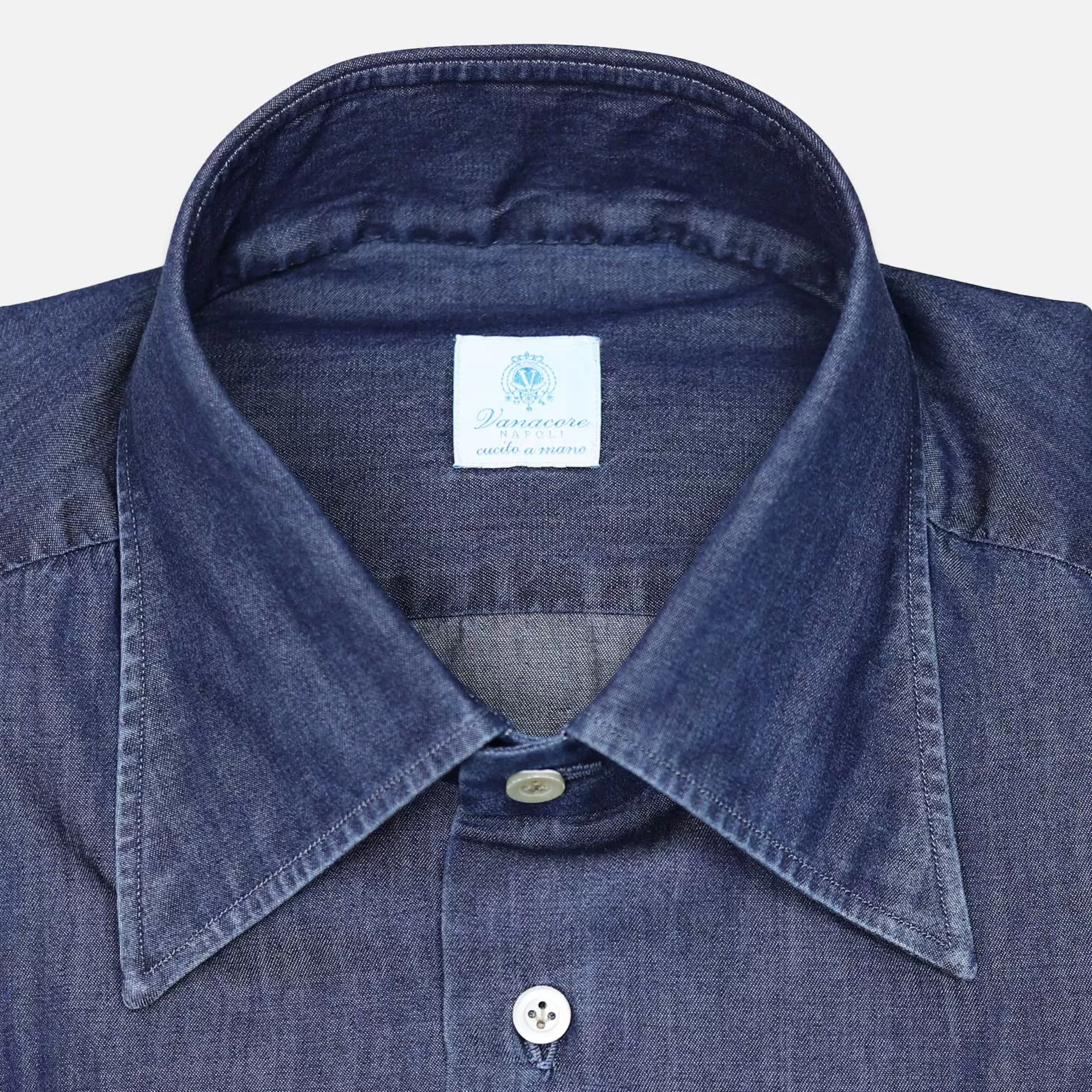 Dark Blue Denim Casual Shirt