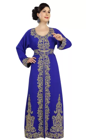 Djellaba Maxi With Zardosi Hand Work