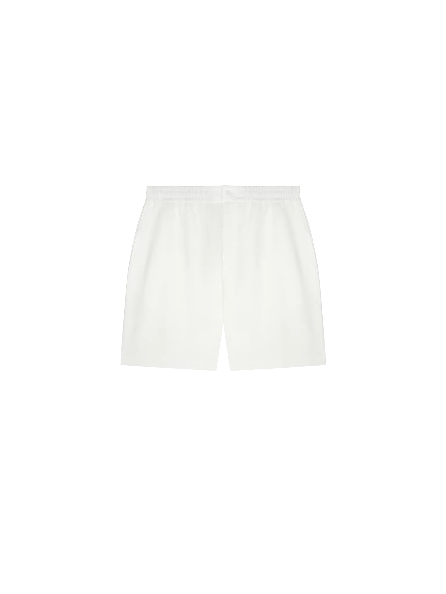 DNA Aloe Linen Mid Length Shorts—off-white