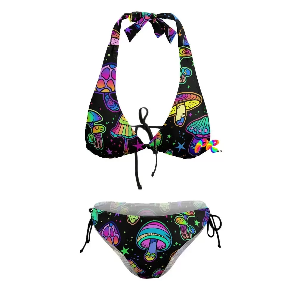 Dreamscape Fungi Rave Plus Size Bikini