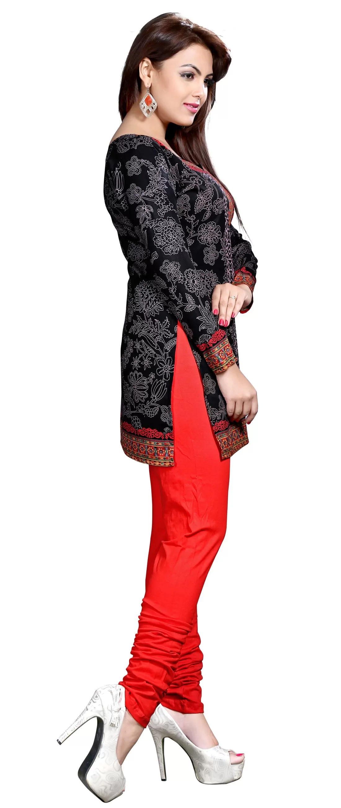 Elegant Black Indian Tunics – Stylish Short Kurti for Women