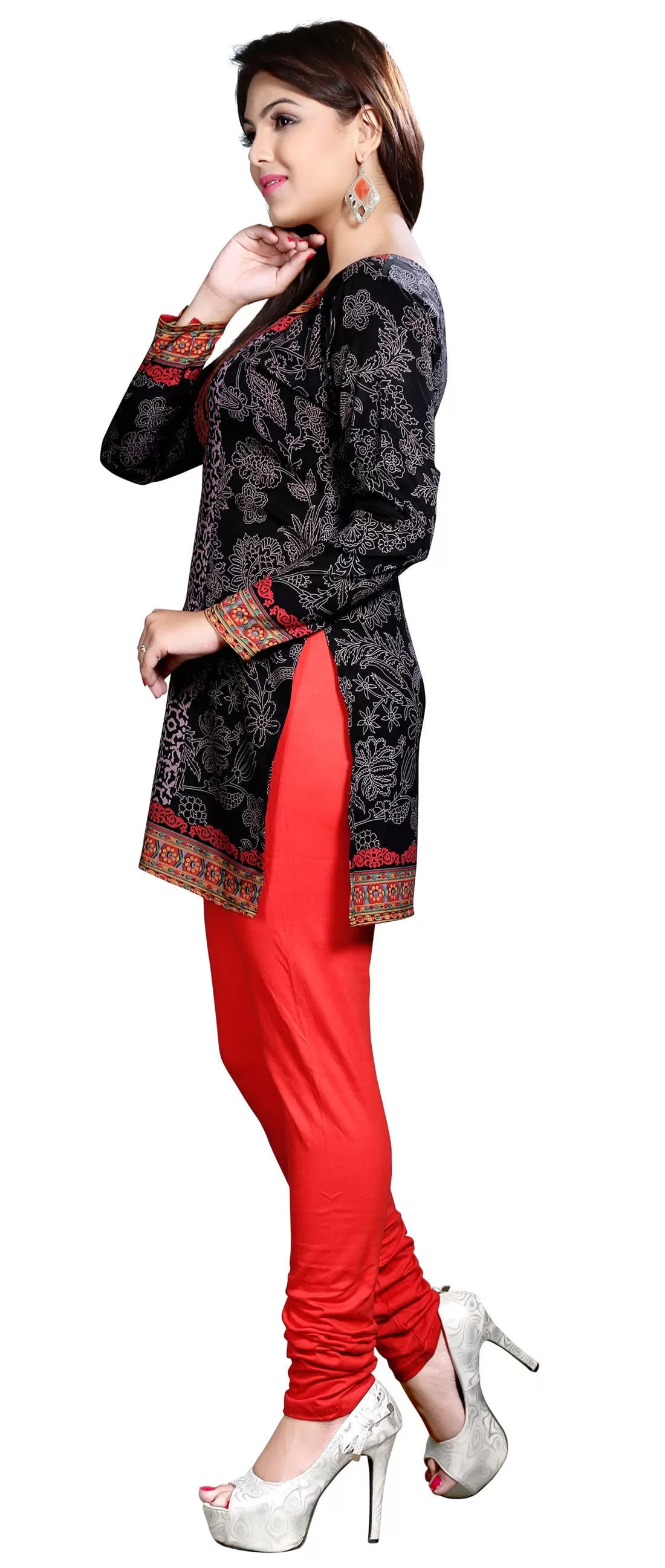 Elegant Black Indian Tunics – Stylish Short Kurti for Women