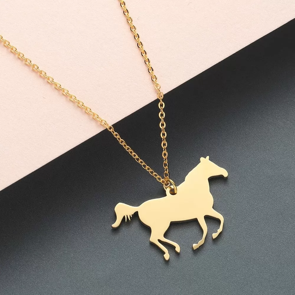 Elegant Full Horse Necklace