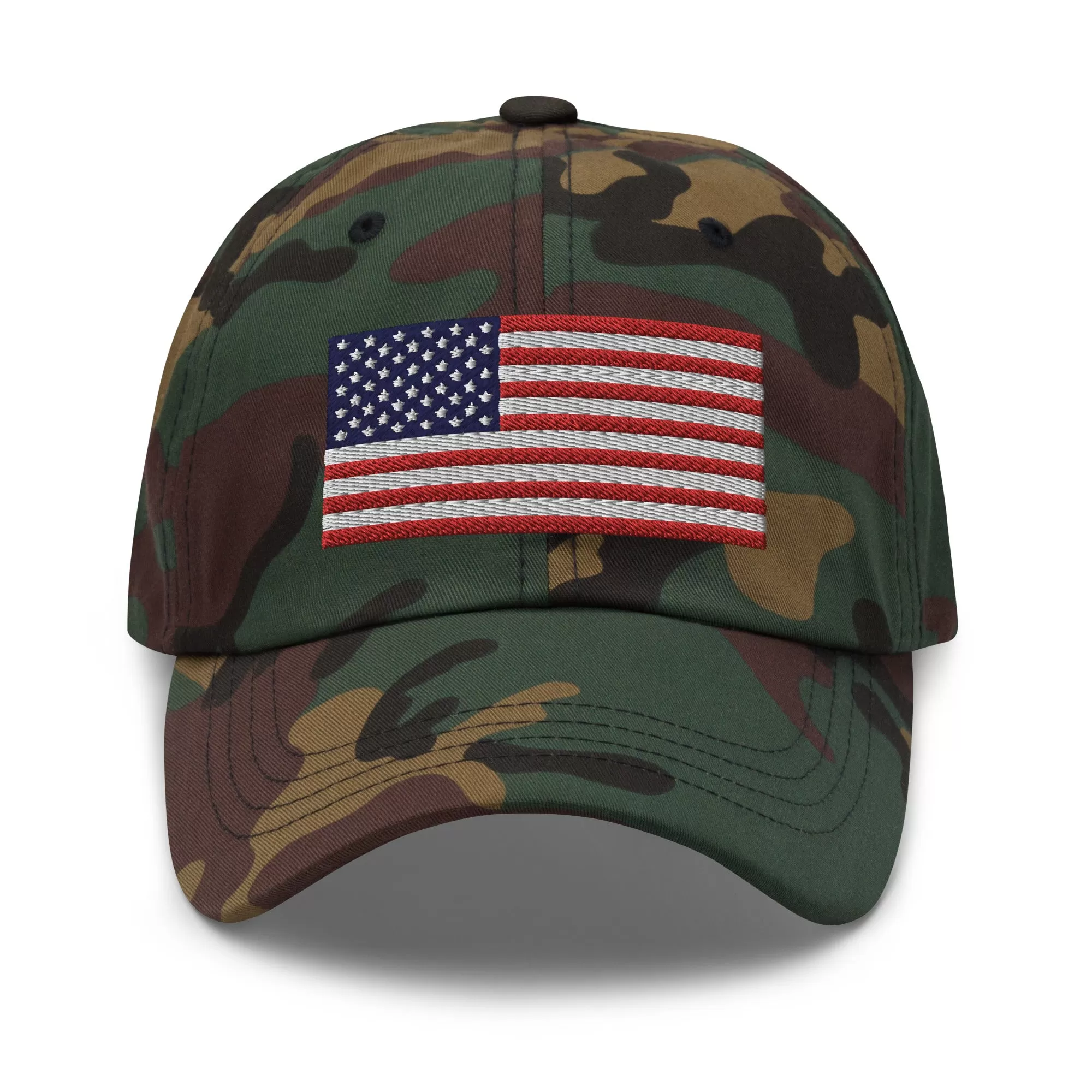 Embroidered USA Flag Dad Hat