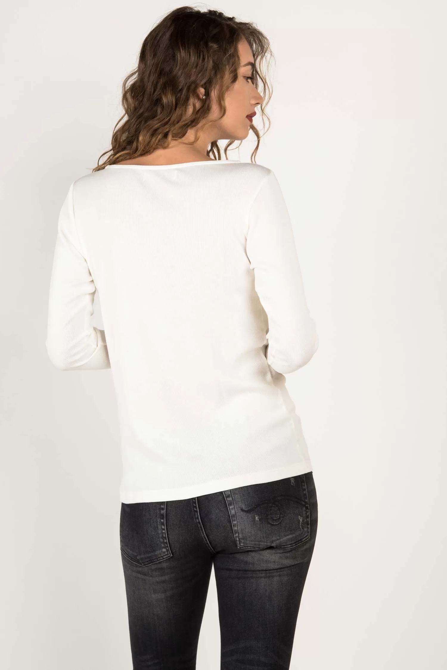 Essential Rib Boatneck Tee