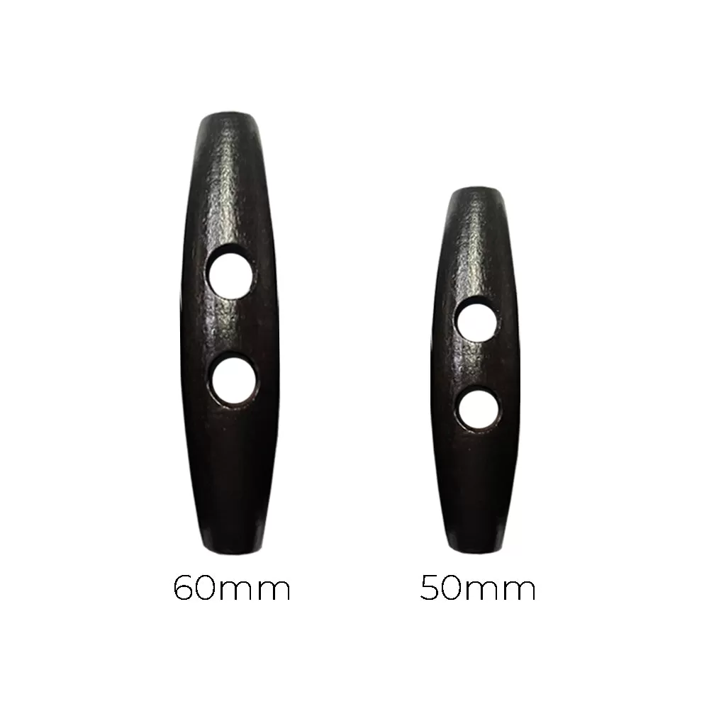 Fashion 2-Hole Oval Shape Wooden Toggle Button