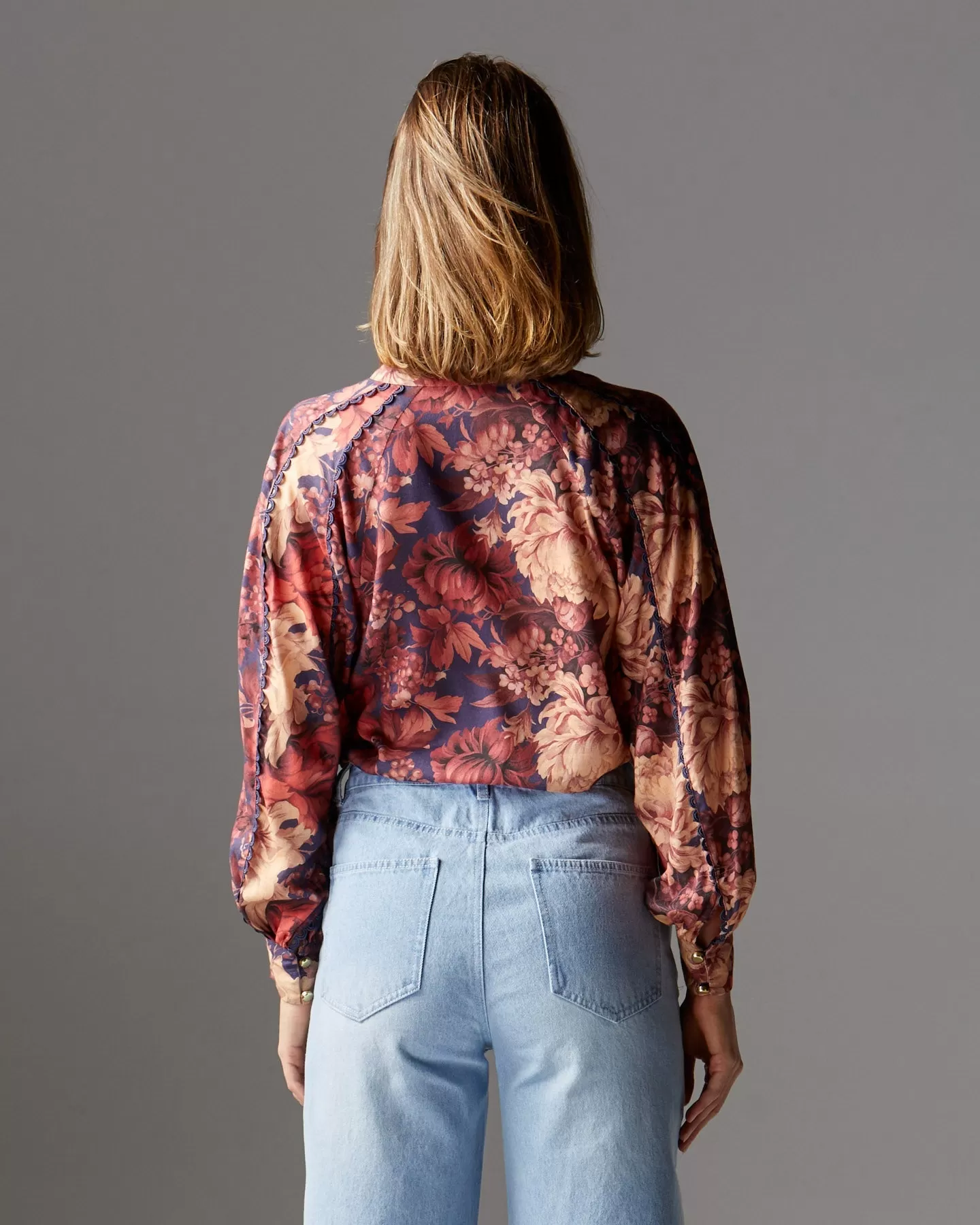 Fate   Becker Berry Kiss Blouse -Floral