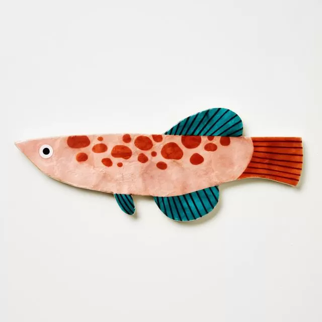 Fish Capiz Tile Wall Decoration