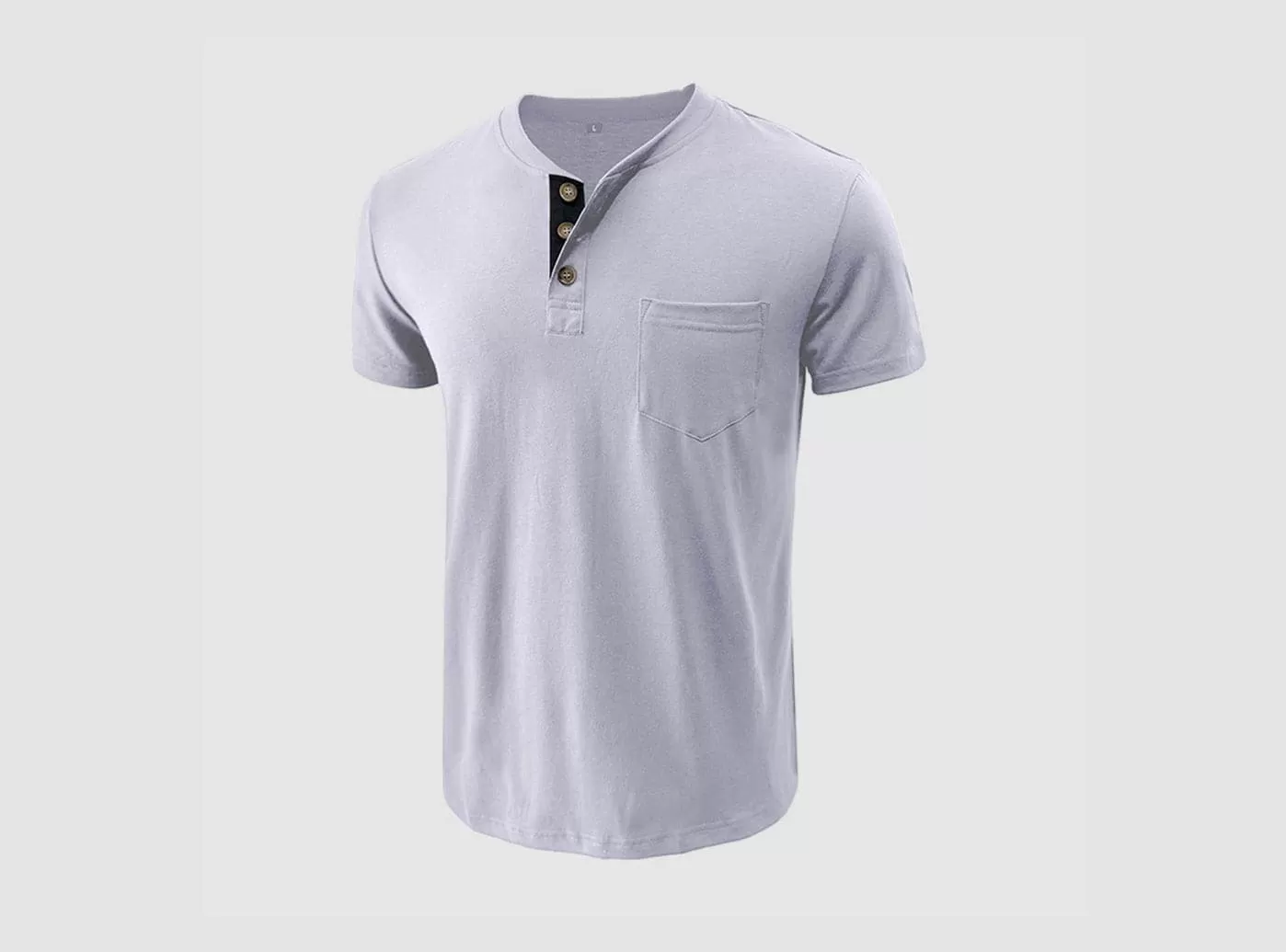 FitVille Men's Simply Collared Soft Cotton T-Shirt