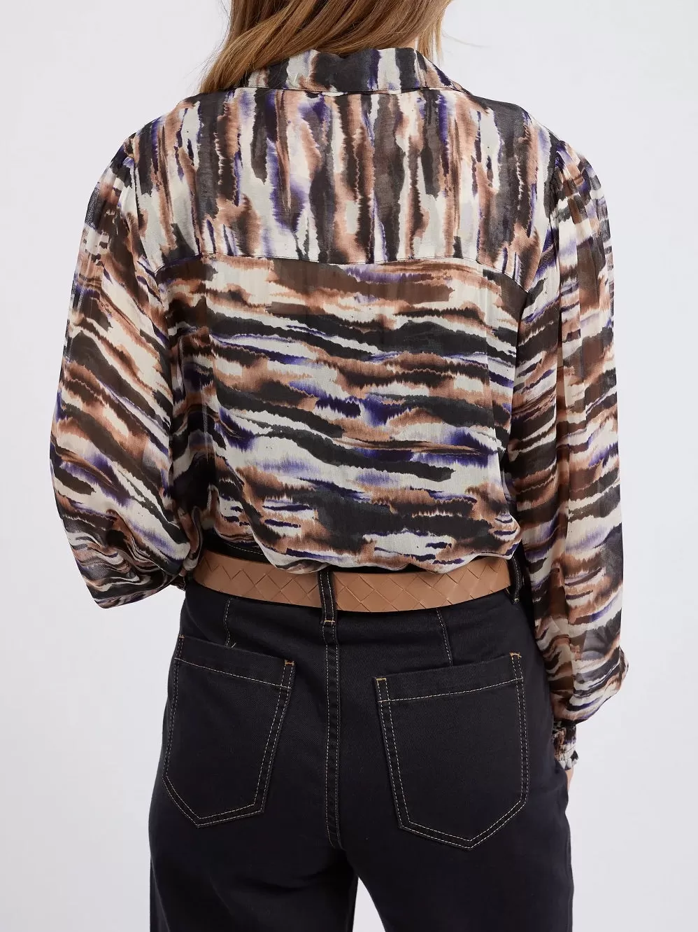 FOXWOOD MALA ABSTRACT BLOUSE