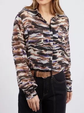 FOXWOOD MALA ABSTRACT BLOUSE