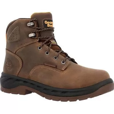 Georgia Men's Boot Ot 6" WP Slip Resistant Work Boot -Brown- GB00521