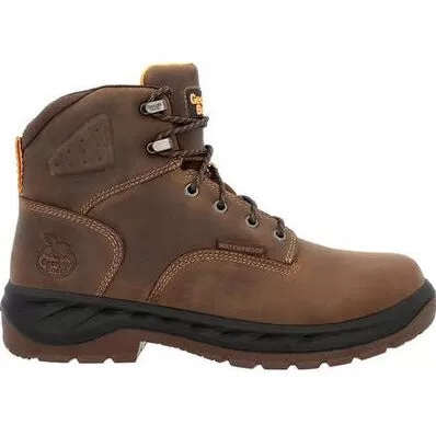 Georgia Men's Boot Ot 6" WP Slip Resistant Work Boot -Brown- GB00521