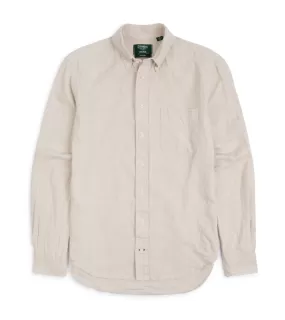 Gitman Vintage Cotton Linen Broadcloth Button Down Shirt: Oyster