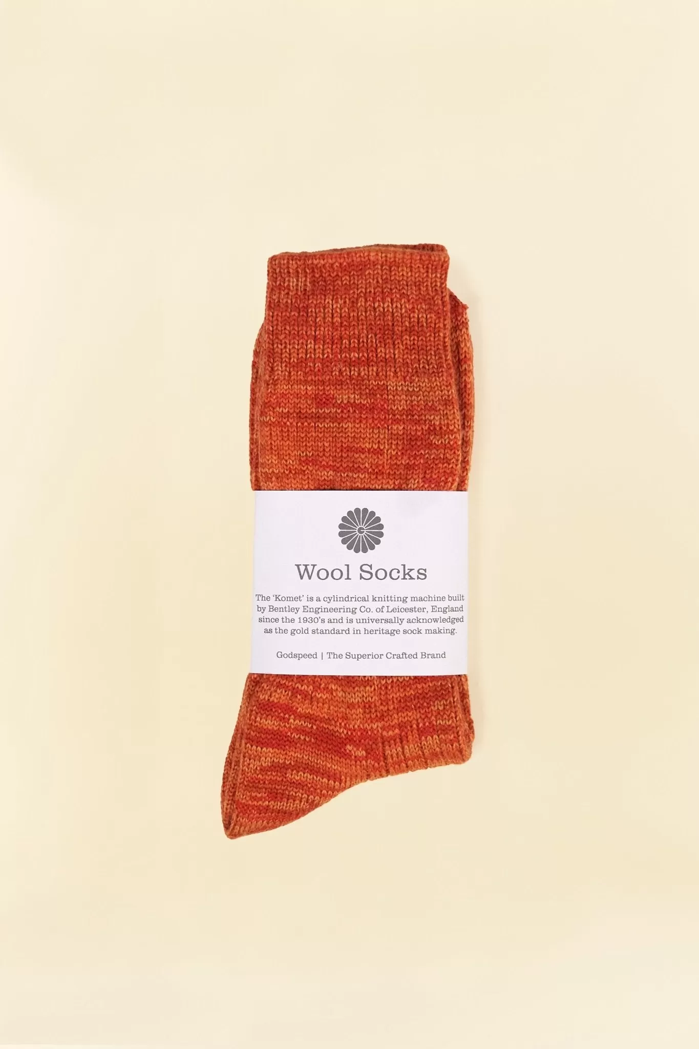 Godspeed Merino Wool Socks - Rust