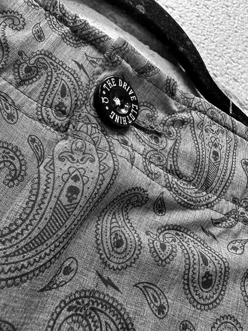 HYBRID GREY W/BLACK TDC PAISLEY SHORTS