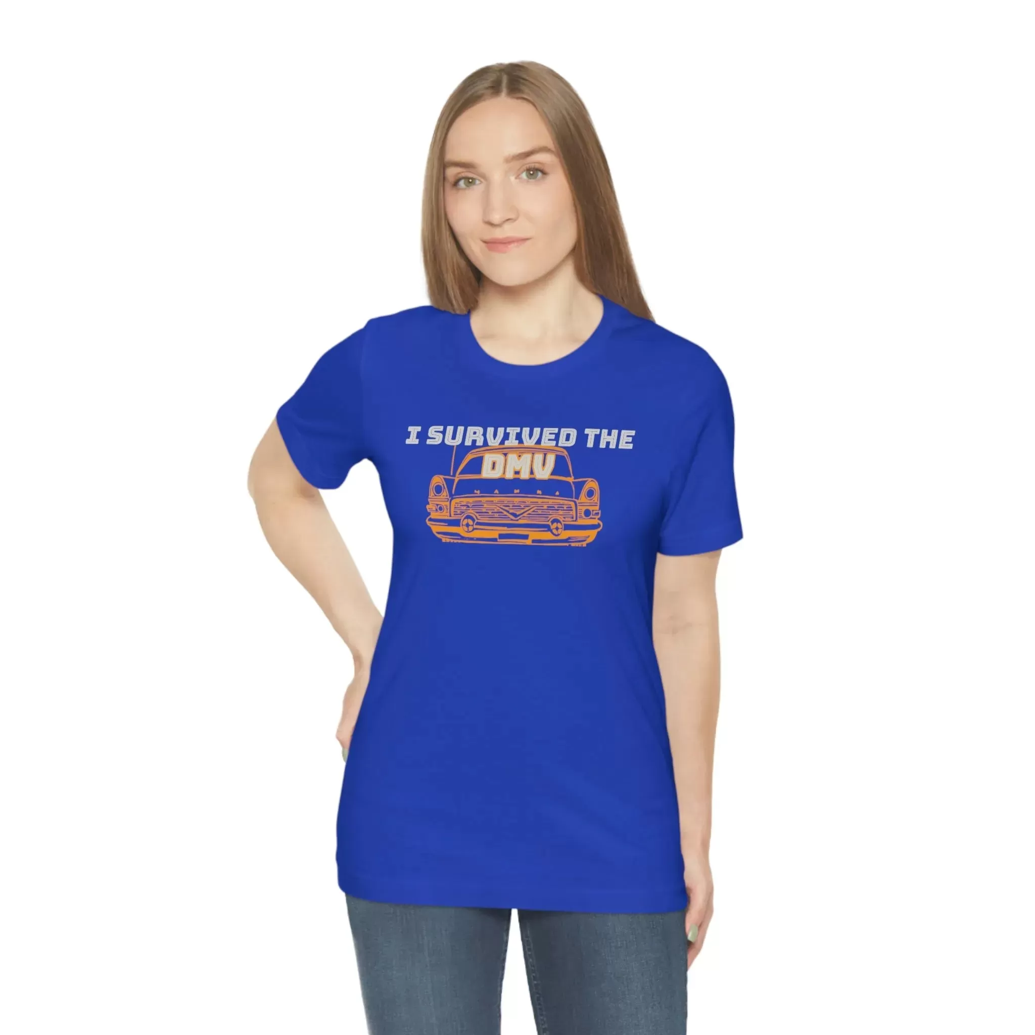 I Survived The DMV Unisex Jersey Short Sleeve Tee