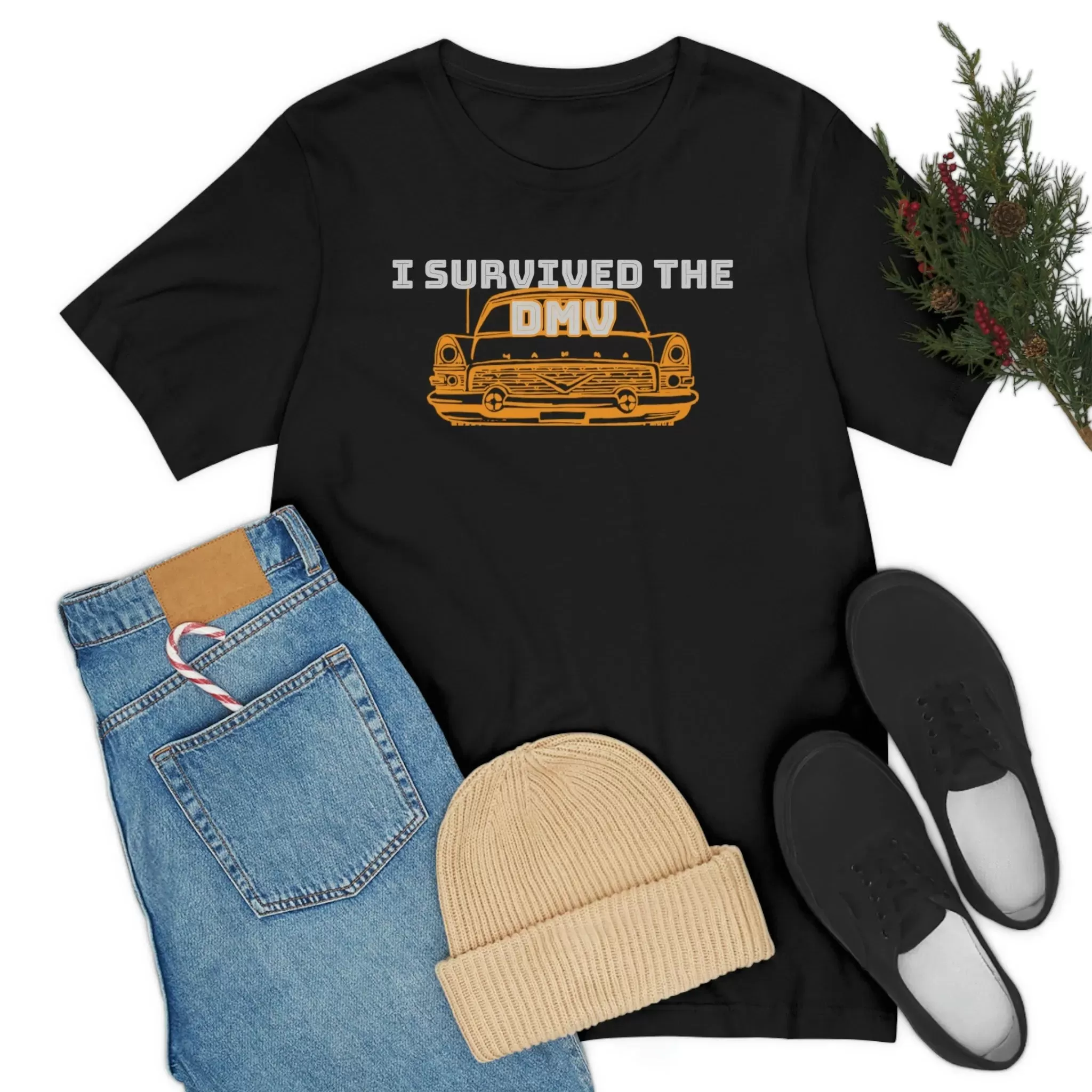 I Survived The DMV Unisex Jersey Short Sleeve Tee