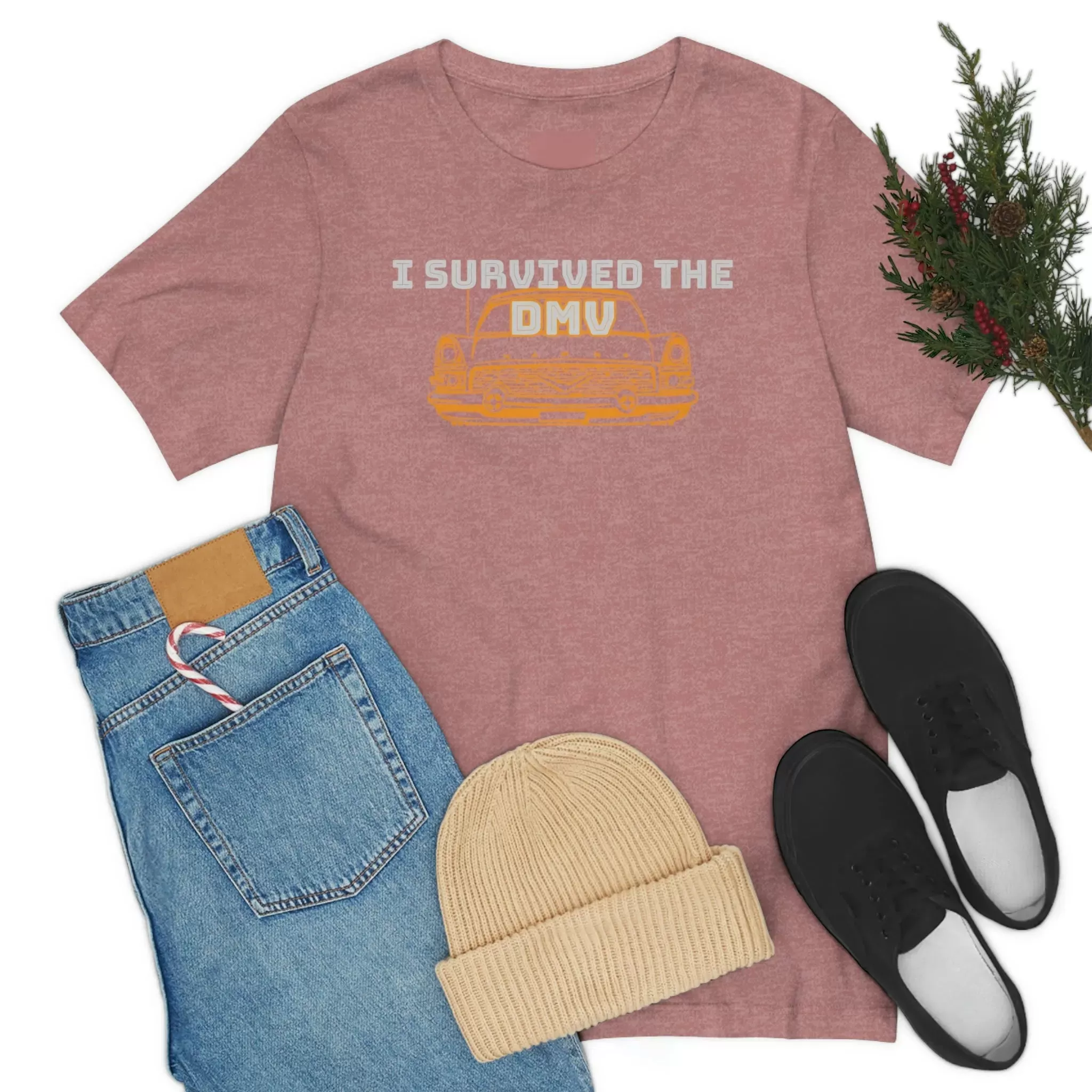 I Survived The DMV Unisex Jersey Short Sleeve Tee