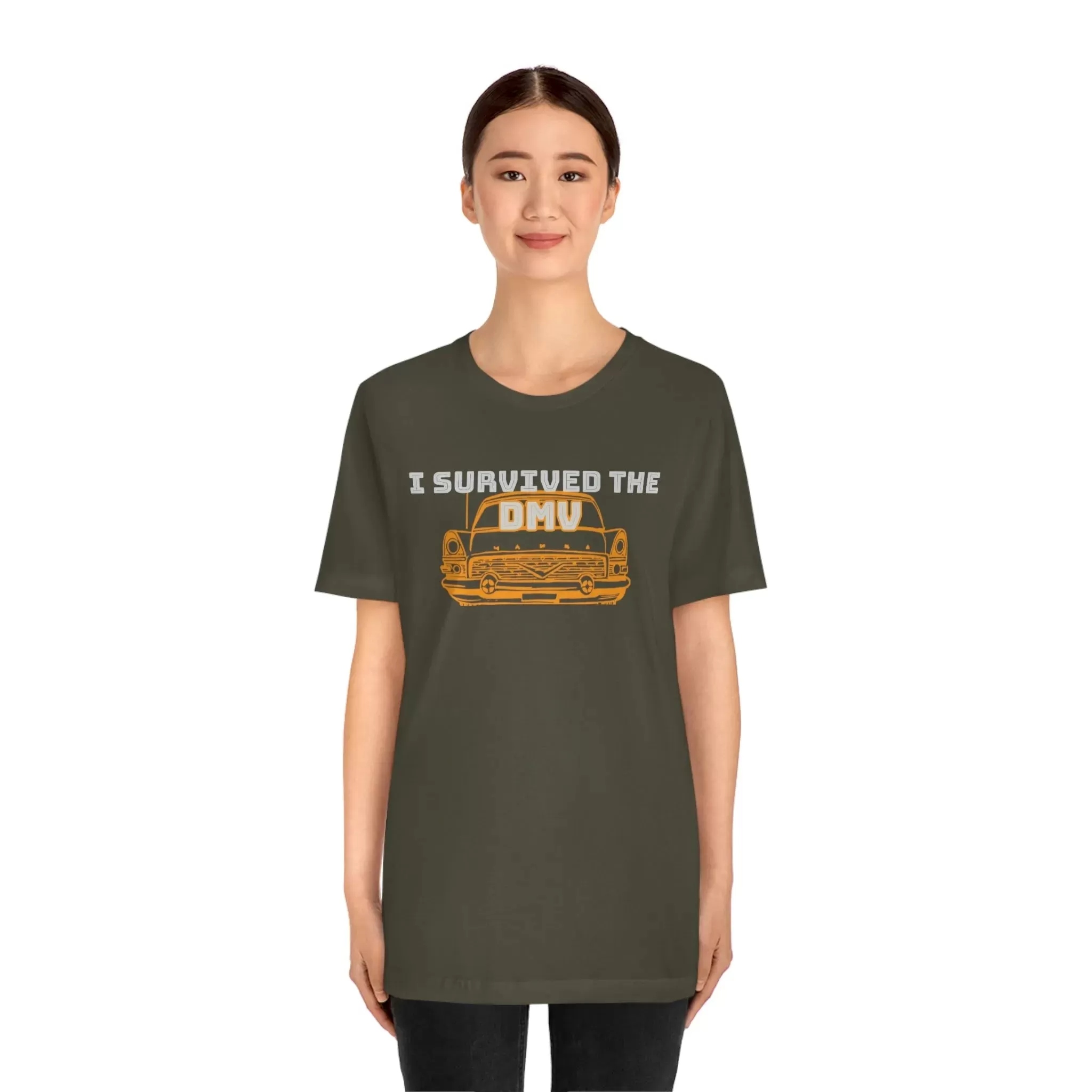 I Survived The DMV Unisex Jersey Short Sleeve Tee