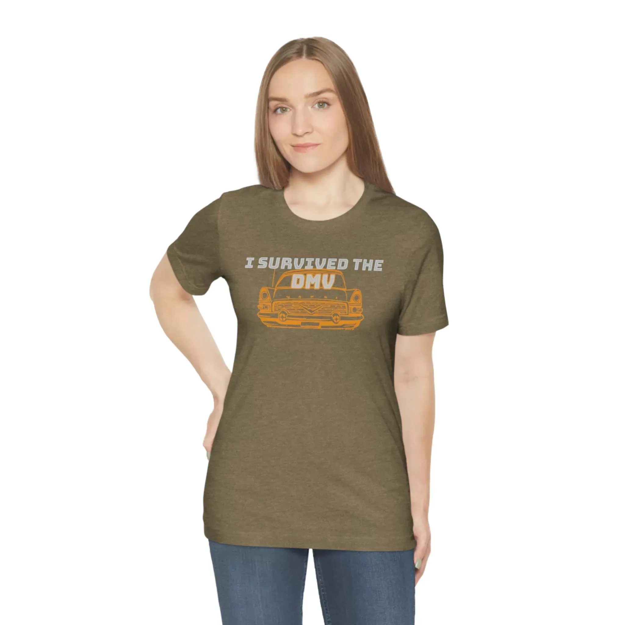 I Survived The DMV Unisex Jersey Short Sleeve Tee