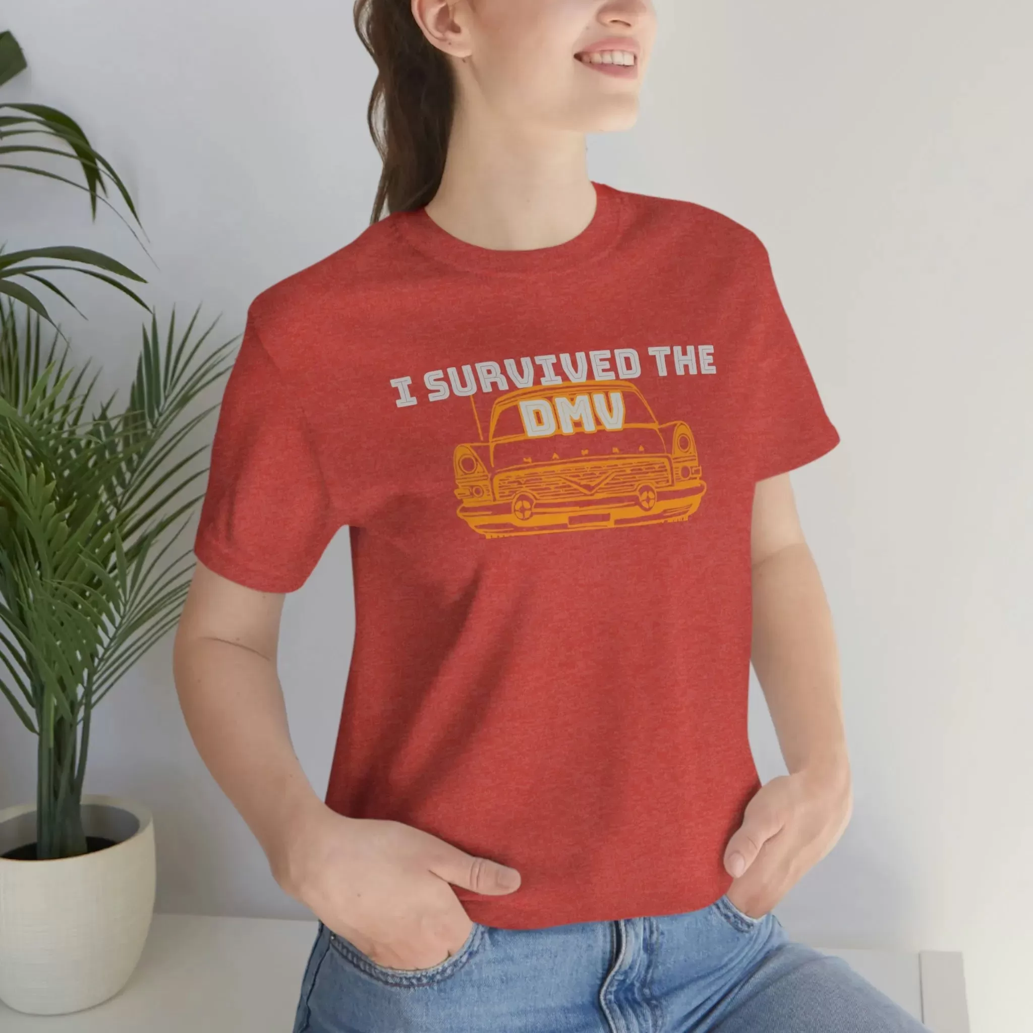 I Survived The DMV Unisex Jersey Short Sleeve Tee