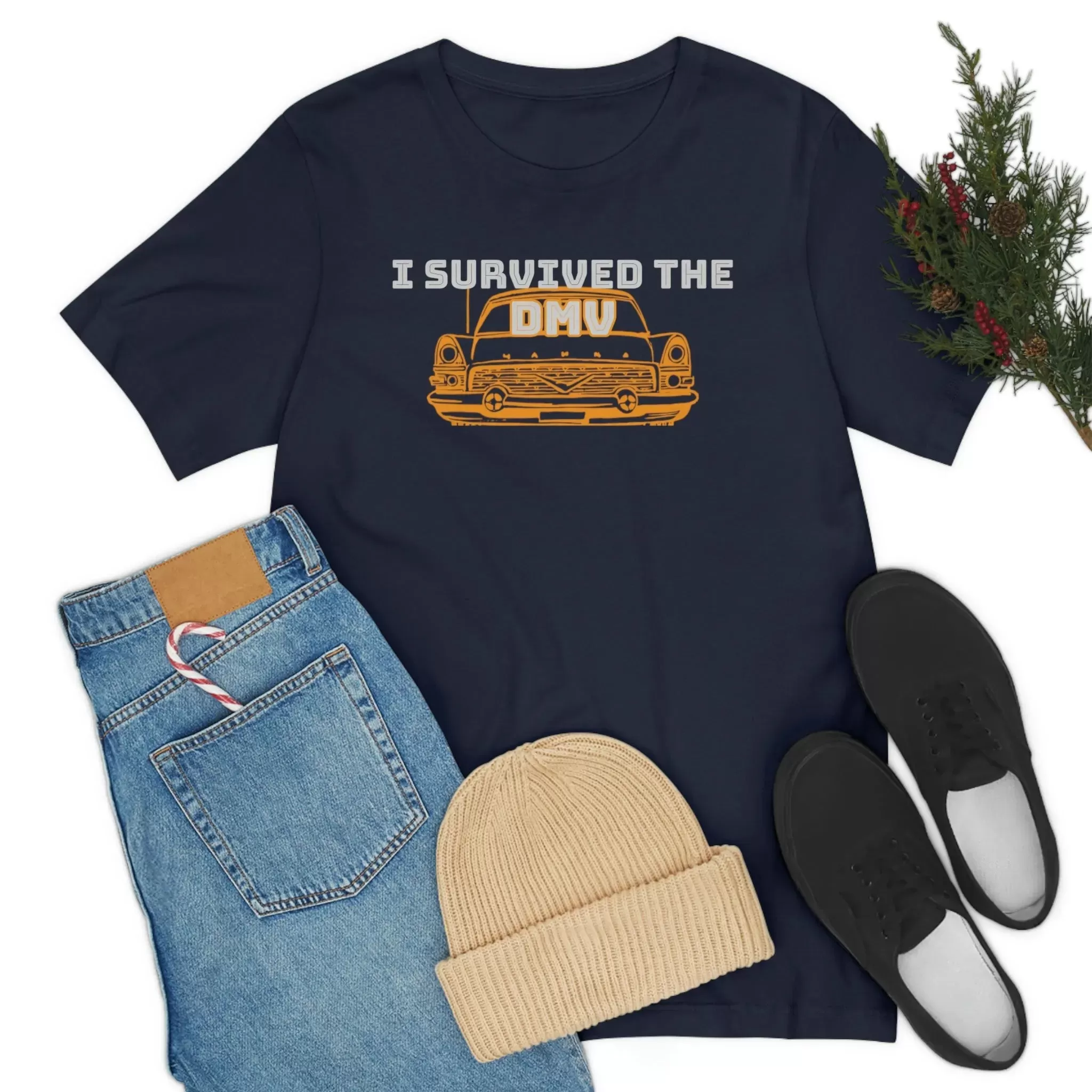 I Survived The DMV Unisex Jersey Short Sleeve Tee